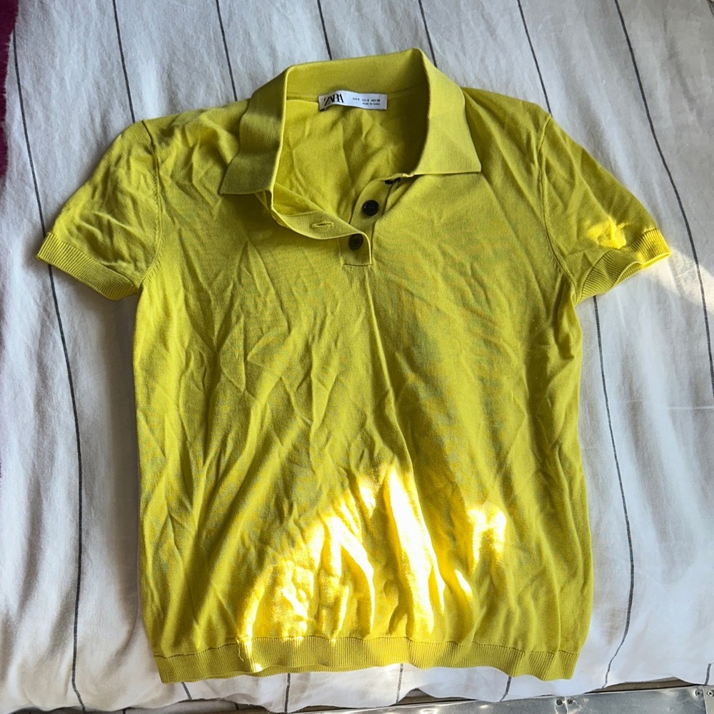 Zara Vibrant Yellow Top